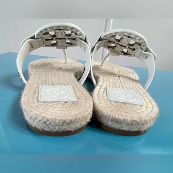Tory Burch | Miller Studded Espadrille Sandals | White/Ivory | sz 9 - Picture 4 of 5